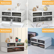 Load image into Gallery viewer, Stackable Drawer Box, Office Organiser, Drawer Cabinet, Drawer Container, Stationery Box, Storage Container for Kitchen, Bathroom