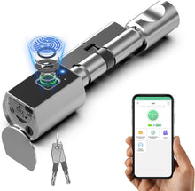 Load image into Gallery viewer, Electronic Door Lock, Door Lock Front Door, Lock Cylinder with Number Code and Key and App, Smart Fingerprint Lock, Easy Installation