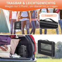 Load image into Gallery viewer, Portable BBQ Table 58 x 40 cm, Camping Table, Outdoor Foldable with 3 Heights, Adjustable (26/48/70 cm), Folding Table with Mesh Desktop, Easy to Assemble, Multifunctional Table for Picnic