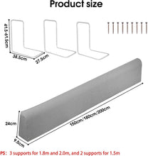 Load image into Gallery viewer, Barrera Seguridad Niños Cama Barrera de Cama Flexible y Plegable Seguridad Anticaídas Niños Altura Ajustable 41,5-61,5 cm, Largo 150/180/200cm