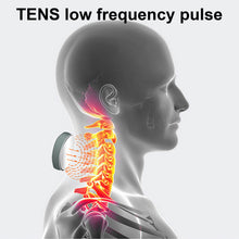 Load image into Gallery viewer, Masseur cervical Intelligent avec chaleur, Masseur de cou à impulsion électrique sans fil,3 modes Masseur de point de déclenchement des tissus profonds à 15 niveaux pour le soulagement de la douleur