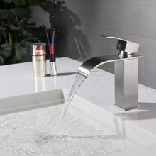 Load image into Gallery viewer, Waterfall Bathroom Single-Lever Basin Mixer Tap Chrome Brass for Washbasin Bathroom