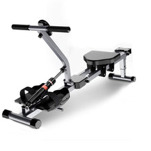 Load image into Gallery viewer, Foldable Rowing Machine with 12 Levels Resistance Adjustment, Adjustable Home Rowing Machine for Home, Max Load 120 kg, Rowing Machine with LCD Monitor for Fitness