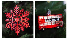 Load image into Gallery viewer, Lot de 128 Boule de Noel Rouge et Blanche - Boules de Noël en Plastique Incassable Decoration noel - Boule d’Arbre de Noël Paillette Brillant