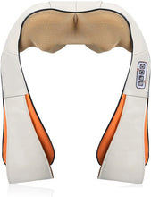 Load image into Gallery viewer, Appareil de Massage Shiatsu Électrique Chauffant massage en 3D-Rotation pour Cou Nuque Lumbaire Épaules Dos Relaxation Musculaire utiliser au Bureau en Voiture et à la Maison