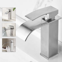 Load image into Gallery viewer, Waterfall Bathroom Single-Lever Basin Mixer Tap Chrome Brass for Washbasin Bathroom