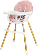 Load image into Gallery viewer, Chaise Haute Évolutive - Coussin Réversible - Plateau Réglable - Dès 6 mois jusqu'à 5 ans - Lavable - Jusqu'à 75 KG - avec Pieds Antidérapants
