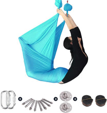 Load image into Gallery viewer, Yoga Hammocks Ultra Strong Antigravity Yoga Swing Air Trapezoid Kit - Inversion Exercises Improved Flexibility & Core Strength - Mounting Accessories Including Anti-Gravity
