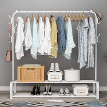 Load image into Gallery viewer, Donkey Clothes Rack Standing Racks with Storage Shelf 110 × 33 × 150 CM