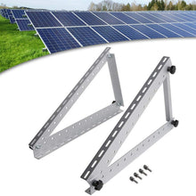 Load image into Gallery viewer, 28 Inch Solar Panel Bracket - Futchoy Solar Panel Zip Bracket Adjustable 712 mm with Adjustable Tilt Brackets for Boat, Motorhome, Mounting of Solar Panel