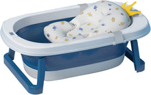 Load image into Gallery viewer, Foldable baby bath, foldable newborn bath tub with intelligent real-time temperature sensor, children's bathtub with safety bath seat, baby bathtub with stand, 85 x 53 x 25 cm, made of PP and TPE (thermoplastic elastomer)