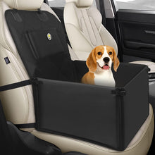 Load image into Gallery viewer, Reinforced Dog Car Seat for Small to Medium Dogs with Reinforced Walls, 3 Straps and Seat Belt, for Front and Back Seat, Waterproof and Non-Slip