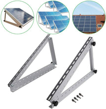 Load image into Gallery viewer, 28 Inch Solar Panel Bracket - Futchoy Solar Panel Zip Bracket Adjustable 712 mm with Adjustable Tilt Brackets for Boat, Motorhome, Mounting of Solar Panel