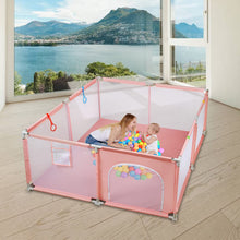Load image into Gallery viewer, Parques de Juegos para Bebé con 30 Bolas y 2/4 Anillas de Seguridad, Parque Infantil Bebé Ultraligero y Portátil Centro de Actividades para Niños en Interiores y Exteriores