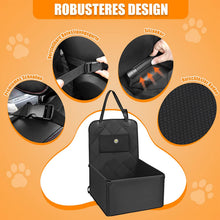 Load image into Gallery viewer, Reinforced Dog Car Seat for Small to Medium Dogs with Reinforced Walls, 3 Straps and Seat Belt, for Front and Back Seat, Waterproof and Non-Slip