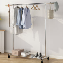 Load image into Gallery viewer, Perchero de Metal Colgante Independiente,Con Estante de Almacenamiento