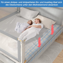 Load image into Gallery viewer, Bed Rail, 180 cm Bed Guard for Children from 0-10 Years, Retractable Cot Rail, Baby Bed Rail, Suitable for Children's Beds, Parent's Beds and All Solid Wood Beds
