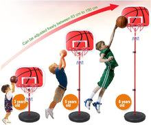 Load image into Gallery viewer, Mini Panier de Basketball Ajustable Portable 150cm-170cm Poteau en métal pour Enfants