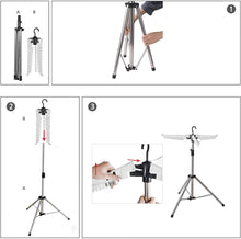 Load image into Gallery viewer, Clothes Airer for Shirts, Foldable Clothes Airer, Space-Saving, Folding Clothes Rack, Ironing Clothes Airer