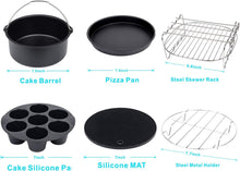 Load image into Gallery viewer, Air Fryer Accessories 8 Inch 7 Pcs For COSORI GOWISE PHILLIPS COZYNA AIRFRYER XL 3.8QT-5.8QT