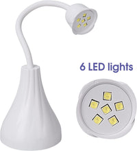 Load image into Gallery viewer, Mini sèche-ongles portable , lampe à ongles à durcissement à la lumière des ongles UV à LED rechargeable sans fil 18W avec câble USB