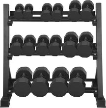 Load image into Gallery viewer, Dumbbell Rack, 3 Levels, Dumbbell Rack for Dumbbells, Dumbbell Stand, Non-Slip Dumbbell Tree Weight Stand, Dumbbell Rack, up to 300 kg