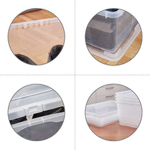 Load image into Gallery viewer, Lot de 3 Boites de Rangement avec Couvercle - 10 L - Caisses empilables en Plastique Transparent - pour vêtements, Chaussures, Jouets, Bricolage