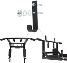 Load image into Gallery viewer, Fitness Wall Pull Up Bar Pull Up Bar Training and Resistance Multifunctional Black
