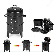 Load image into Gallery viewer, Barbecue Smoker Fumoir 3 en 1 +Thermomètre et Grills pour Griller rôtir Fumer