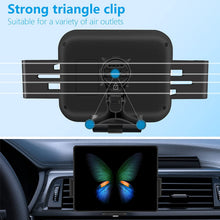 Load image into Gallery viewer, 15 W Dual Coils Fast Wireless Car Charger, LAMJAD Smart Qi Wireless Charger Car Mount Compatible