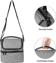 Load image into Gallery viewer, Borsa isotermica da 12 l, per picnic, impermeabile, isolata, borsa per il pranzo portatile, con tracolla staccabile, per uomo e donna, per bambini, scuola, ufficio, campeggio, spiaggia, picnic