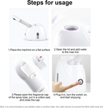 Load image into Gallery viewer, Vapeur pour le visage, Vapeur pour le visage, Humidificateur, Spa de beauté Soins de la peau personnels Soins du visage Le vapeur pour le visage réduit les pores dilatés