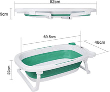 Load image into Gallery viewer, Vasca da Bagno Pieghevole per Bambini, Vasca Bagno Multifunzionale per Bambini con Termometro Cuscino da Bagno, Vasca da Bagno Antiscivolo Neonato
