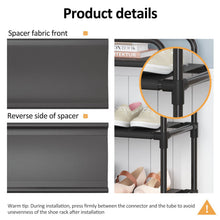 Load image into Gallery viewer, Plasaig Shoe Rack, Shoe Rack with Levels, Quick Assembly, Shoe Organiser for up to 9-12 Pairs of Shoes, Durable and Stable for Entrance, Corridor