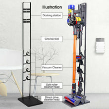 Load image into Gallery viewer, Plasaig Support pour aspirateur sans fil Dyson - Organiseur pour Dyson V6, V7, V8, V10, V11 - Support en métal pour Dyson