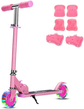 Load image into Gallery viewer, Patinete Infantil Altura Ajustable Patinetes para Niños con Ruedas de Luz LED Scooter Plegable para Niños a Partir de 6 Años