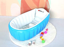 Load image into Gallery viewer, Inflatable Baby Bath Kids Swimming Pool Boys Air Baths Summer Swimming Pool Non-slip Pool Foldable for Travel Thick Baby Swimming Pool Bath Seat Chair (for 0-3 Years)