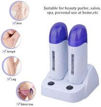 Load image into Gallery viewer, Chauffe Cire Roll on Epilation/Appareil Double Cartouches Cire épilation/épilation pour beauté