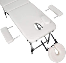 Load image into Gallery viewer, Massage Bed with Cover to Carry Folding Massage Table with Adjustable Back for Reiki Physiotherapy Portable Massage Stretcher for Tattoo 3 Zones Sofa Therapy