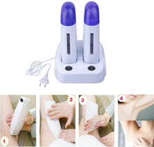 Load image into Gallery viewer, Chauffe Cire Roll on Epilation/Appareil Double Cartouches Cire épilation/épilation pour beauté