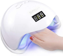 Load image into Gallery viewer, 48W LED Séchoir à Ongles Séchoir de Gel UV Lampe Sèche-ongles à LED pour gel UV, gel LED pour un usage professionnel et domestique (Blanc)