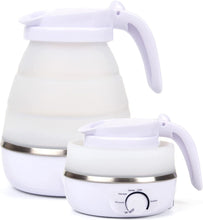 Load image into Gallery viewer, Electric Kettle Foldable Silicone 600ml Retractable Portable Adjustable Temperature for Travel