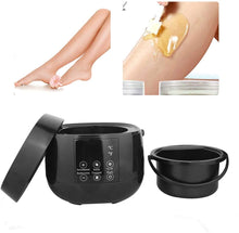 Load image into Gallery viewer, Professional Electric Wax Heater for All Wax Types, Hot Wax Warmer Heater Set, Complete Waxing Kit 500ml Heater Wax Pot + 400g Hard Wax Bean 4 Flavors + 20 Sticks