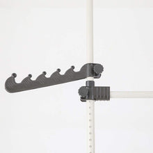 Load image into Gallery viewer, Clothing Coat Rack Telescopic Height Adjustable Steel Clothing Rail Resistant Clothing Frame Extendable Coat Rack System with 1 / 3 / 4 Bars (C)
