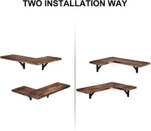 Load image into Gallery viewer, Set of 2 Wall Shelves, Wall Shelves Decorative Corners, Shelving Driftwood Kitchen, Living Room, Bathroom
