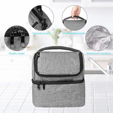 Load image into Gallery viewer, Borsa isotermica da 12 l, per picnic, impermeabile, isolata, borsa per il pranzo portatile, con tracolla staccabile, per uomo e donna, per bambini, scuola, ufficio, campeggio, spiaggia, picnic