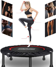 Load image into Gallery viewer, Sports Trampoline With Stable Adjustable Handle, Fitness Trampoline for Adult Kids, Home Exercise Foldable Trampoline Rebounder Bounce, User Max Weight 330 lbs (40")