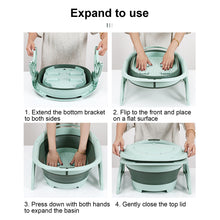 Load image into Gallery viewer, Baril De Pédicure Pliant Bain de pieds soins des pieds Spar Bassin d'eau Portable Masseurs pour Les Pieds