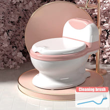 Load image into Gallery viewer, Pot pour Enfants Potty, Mini Toilettes pour Enfants, Siège de Toilette avec bac Amovible, Toilettes pour bébés Antidérapant avec Coussin Confortable (Rose)