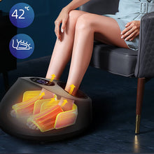 Load image into Gallery viewer, Masseur Shiatsu Électriques pour Pieds, Massage Pieds Pétrissage Roulant Chauffage Compression d'air, Chauffe-pieds 5 Modes et 9 Intensité Réglables, Panneau de contrôle et Télécommande
